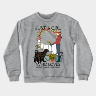 Just a Girl - Brown Retriever Crewneck Sweatshirt